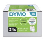 DYMO LW etichette per indirizzi grandi | 36 mm x 89 mm | 24 rotoli da 260 etichette facilmente staccabili (6240 etichette) | autoadesive | per etichettatrici LabelWriter | originali