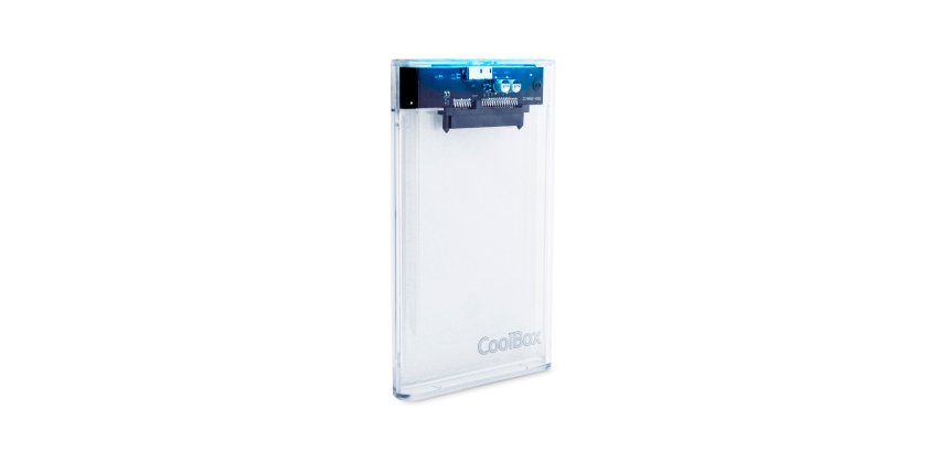 CoolBox CAJA/CARCASA HDD/SSD 2.5" SLIMCHASE SCT-2533 USB3.2 GEN1 TRANSPARENTE