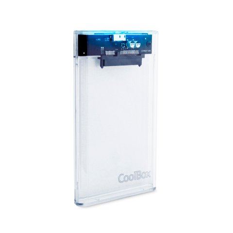 CoolBox CAJA/CARCASA HDD/SSD 2.5" SLIMCHASE SCT-2533 USB3.2 GEN1 TRANSPARENTE