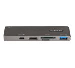 StarTech.com Adattatore Multiporta USB C a HDMI 4K per MacBook Pro/Air - USB Type-C, 100W Power Delivery Pass-through, slot SD/MicroSD, hub USB 3.0 a 2 porte - Mini Dock USB-C portatile