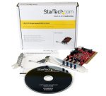 StarTech.com 4 Port PCI SuperSpeed USB 3.0 Adapter Card with SATA / SP4 Power