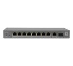 LevelOne GEP-1011 switch di rete Non gestito L2 Gigabit Ethernet (10/100/1000) Supporto Power over Ethernet (PoE) Montaggio da desktop/parete Grigio