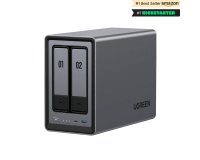 Ugreen NASync DXP2800 NAS System 2-Bay Compact Intel® N N100 8 Go DDR5 0 To UGOS Pro Noir