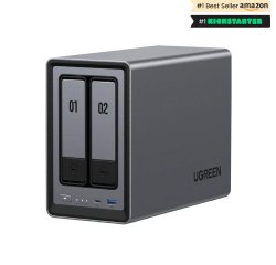 Serveur NAS Ugreen 2 baies DXP2800 Gris anodisé