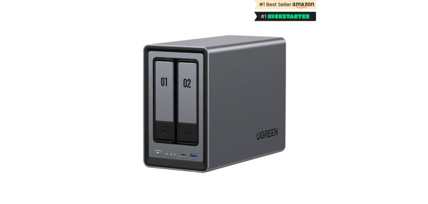 Serveur NAS Ugreen 2 baies DXP2800 Gris anodisé