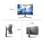 Philips Evnia 5000 32M2C5500W/00 Monitor PC 80 cm (31.5") 2560 x 1440 Pixel Quad HD LCD Nero