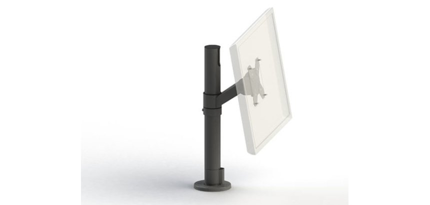 Ergonomic Solutions SpacePole POS SpacePole 39,9 cm (15.7") Bureau Noir