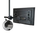 StarTech.com TV Plafondbeugel, Full-Motion Universele Ophangbeugel, VESA Beugel voor Single 32”-75" TVs / Displays, Kantelen/Zwenken, In hoogte verstelbare telescopische paal