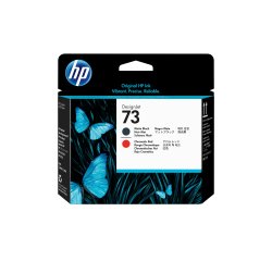 HP 73 tête d'impression DesignJet noir mat et rouge chromatique