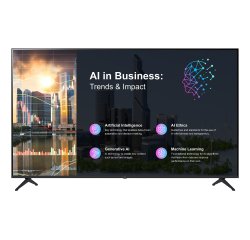 LG 50PK640S Pantalla plana para señalización digital 127 cm (50") LED 260 cd / m² 4K Ultra HD Negro Procesador incorporado WebOS 16/7