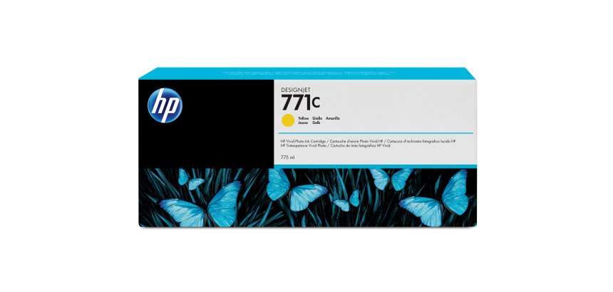 HP 771C cartouche d'encre DesignJet jaune, 775 ml