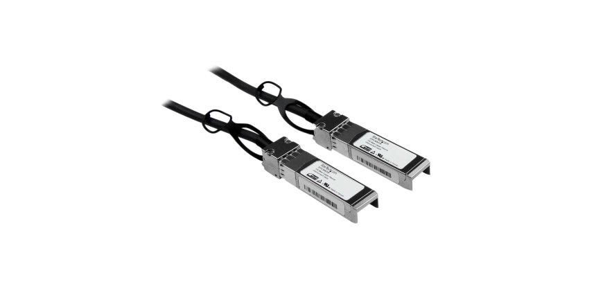 StarTech.com Cable de 1m Twinax Direct Attach SFP+ a SFP+ - 10G Compatible con Cisco SFP-H10GB-CU1M - DAC de Cobre SFP+ 10GbE - DAC Pasivo de Bajo Poder 10Gbps Firepower ASR920 ASR9000