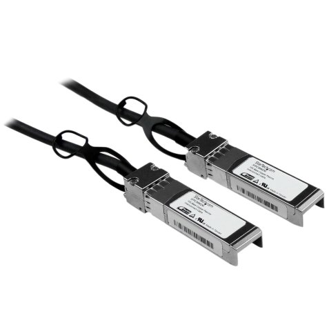 StarTech.com Cable de 2m Twinax Direct Attach SFP+ a SFP+ - 10G Compatible con Cisco SFP-H10GB-CU2M - DAC de Cobre SFP+ 10GbE - DAC Pasivo de Bajo Poder 10Gbps Firepower ASR920 ASR9000