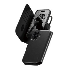 PanzerGlass CARE™ by ® Tango 2-in-1 Wallet Case w. MagSafe iPhone 17 protective phone case Black Cover