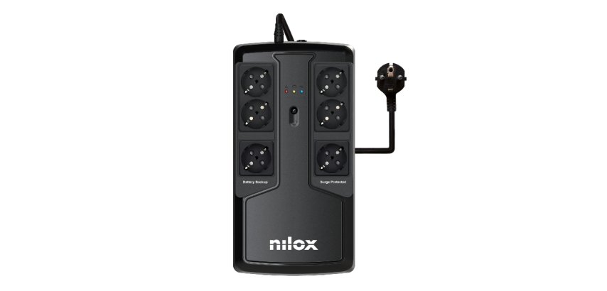 Nilox NXGCLIO8501X5V2 gruppo di continuità (UPS) A linea interattiva 0,85 kVA 595 W 6 presa(e) AC