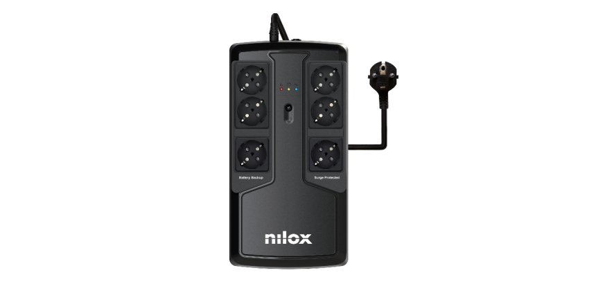 Nilox NXGCLIO8501X5V2 gruppo di continuità (UPS) A linea interattiva 0,85 kVA 595 W 6 presa(e) AC