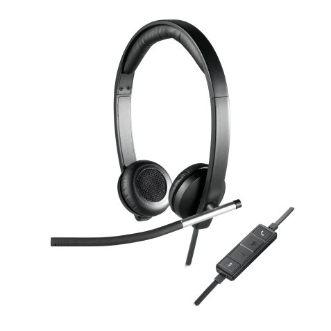 Casque H650e Logitech avec fil arceau - bureau/centre d'appels USB Type-A - noir/argent