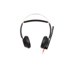 HP Poly Auriculares Poly Blackwire 5220 estéreo USB-C + conector de 3,5 mm + adaptador USB-C/A (paquete)