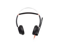 HP Poly Blackwire 5220 Stereo USB-C Headset +3.5mm Plug +USB-C/A Adapter (Bulk)