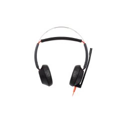 HP Poly Auriculares Poly Blackwire 5220 estéreo USB-C + conector de 3,5 mm + adaptador USB-C/A (paquete)