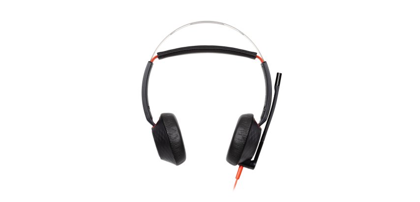 HP Poly Stereo-Headset USB-C Poly Blackwire 5220 + 3,5-mm-Stecker + USB-C/A-Adapter (Set)