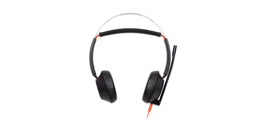 HP Poly Auriculares Poly Blackwire 5220 estéreo USB-C + conector de 3,5 mm + adaptador USB-C/A (paquete)