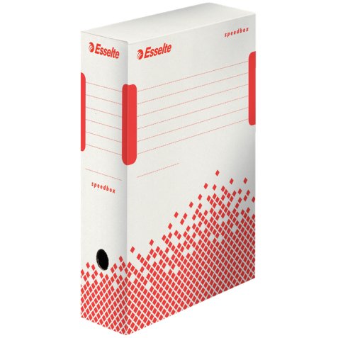 Boîte archives esselte speedbox carton recyclable 350x250mm fond automatique dos 100mm