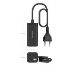 AISENS Cargador Sobremesa GaN 100W, 3x USB-C PD3.0 QC4.0 QC5.0, 1x USB-A QC3.0, Negro