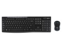 Logitech Wireless MK270 teclado QWERTY en Inglés + Ratón USB Negro