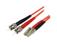StarTech.com Cable Adaptador de Red de 1m Multimodo Dúplex Fibra Óptica LC-ST 50/125 - Patch Duplex