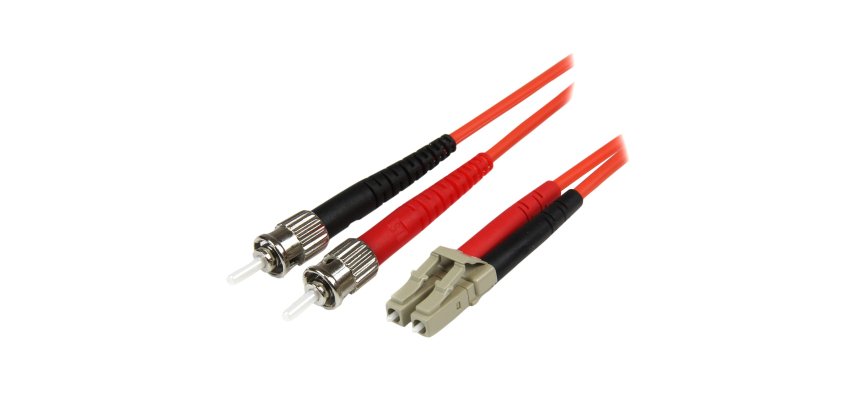 StarTech.com Câble Réseau - Jarretière Fibre Optique Duplex Multimode 50/125 OM2 LC - ST - LSZH - 1 m