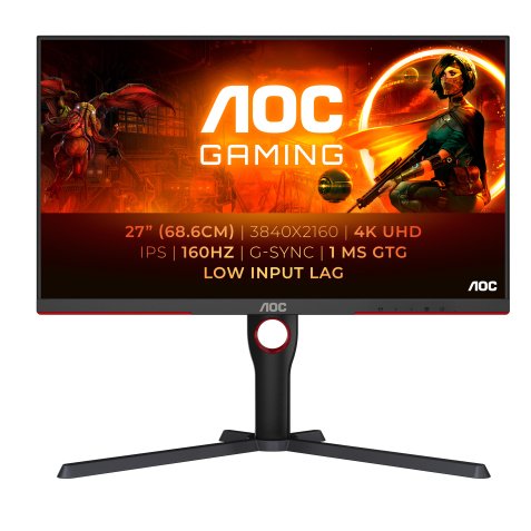 Ecran PC Aoc Ecran gaming 27'''' - UHD 4K - IPS - 160Hz - 1ms - Ajustable en hauteur - HDR400