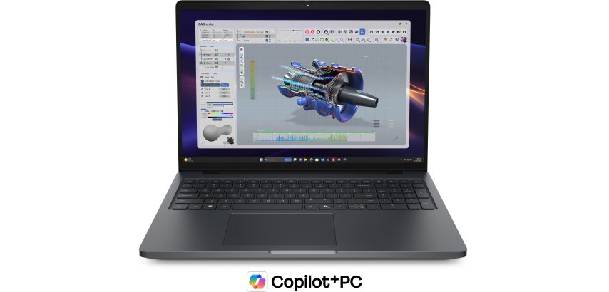 DELL Pro Precision 5 16 PW516261 Copilot+ PC Intel Core Ultra 7 366H Laptop 40.6 cm (16") Full HD+ 32 GB LPDDR5x-SDRAM 1 TB SSD NVIDIA RTX Pro 1000 Blackwell Wi-Fi 7 (802.11be) Windows 11 Pro Black Belgian