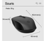 HP 330 Wls Mse and KB Combo FR clavier Souris incluse Universel RF sans fil Noir