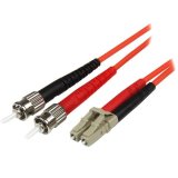 StarTech.com Cable Adaptador de Red de 5m Multimodo Dúplex Fibra Óptica LC-ST 50/125 - Patch Duplex