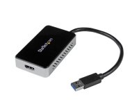 Adaptador de Vídeo Externo USB 3.0 a HDMI con Hub USB 1 Puerto - Tarjeta Gráfica Cable - 1080p
