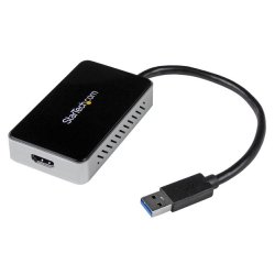 Adaptador de Vídeo Externo USB 3.0 a HDMI con Hub USB 1 Puerto - Tarjeta Gráfica Cable - 1080p