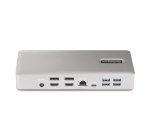StarTech.com Station d'Accueil Universelle USB4 et Thunderbolt 4, Quatre Écrans sous Windows, Deux Écrans sur MacBook, Station d'Accueil HDMI DP avec Chargeur pour PC Portable 100W