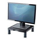 Fellowes Computer Monitor Stand with 3 Height Adjustments - Standard Monitor Riser with Cable Management - Ergonomic Adjustable Monitor Stand for Computers - Max Weight 27KG/Max Size 21" - Graphite