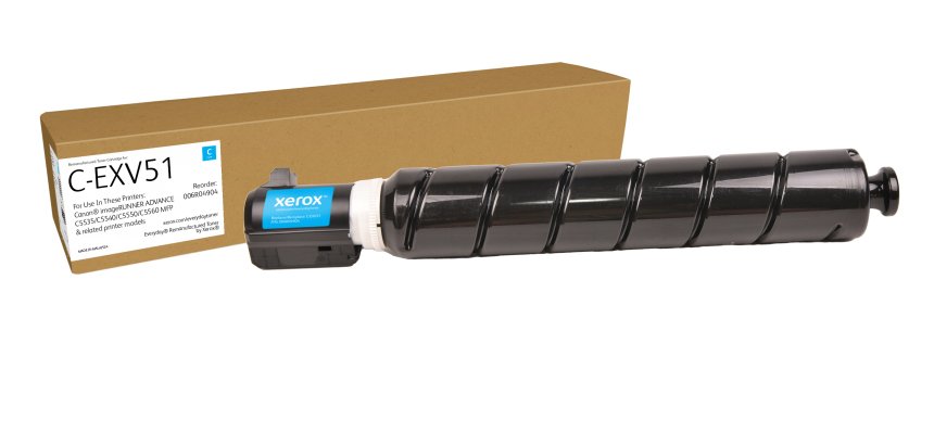 Toner remanufacturé Cyan Everyday™ de Xerox compatible avec Canon C-EXV51 (0482C002), Capacité standard