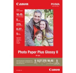 Canon PP-201 Glossy II Photo Paper Plus 10x15cm - 5 Sheets