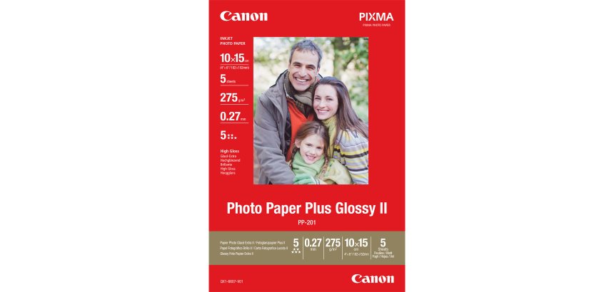 Canon carta fotografica Plus Glossy II PP-201 10x15cm - 5 fogli