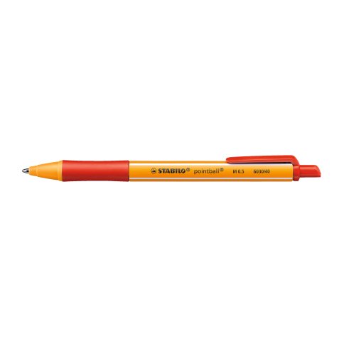 STABILO pointball Red Clip-on retractable ballpoint pen 1 pc(s)