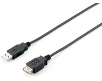 Equip 128851 Cable de extensión USB 2.0 tipo A macho a hembra, 3,0 m , negro
