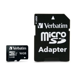 Carte MicroSDHC 16Go+adaptateur Class 10/U1 44082