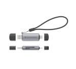 Conceptronic BIAN05G 2-in-1 USB 3.0 Dual Plug Card Reader, SD/MicroSD 3.0, UHS-I