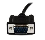 Cable 1m Módem Nulo Null Serie Serial DB9 Hembra a Macho - Negro
