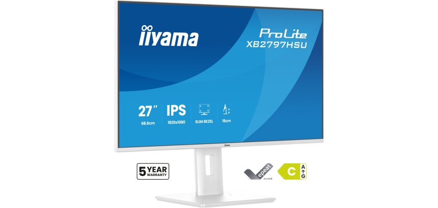 iiyama ProLite XB2797HSU-W1 écran plat de PC 68,6 cm (27") 1920 x 1080 pixels Full HD LED Blanc