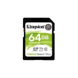 Kingston Technology Tarjeta SDXC Canvas Select Plus 100R C10 UHS-I U1 V10 de 64 GB