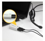 StarTech.com Adaptateur pour casque avec prises pour écouteur et microphone séparées - Mini-Jack 3,5mm 1x (M) 2x (F) - Blanc